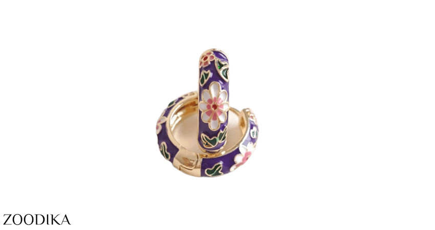 گوشواره مینا کاری