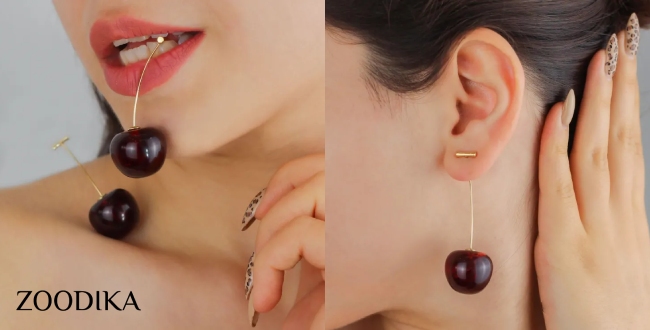 Cherry earrings