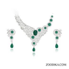 نیم ست زنانه طرح زمرد کد A64
