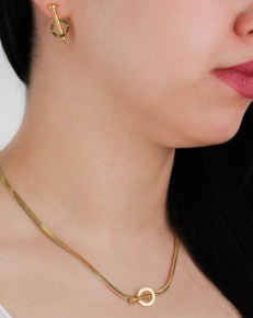 نیم ست زنانه استیل طرح میخ کارتیه کد AAA-71