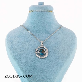 گردنبند زنانه استیل مدل کهکشانی کد AAB-328
