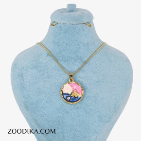 گردنبند میناکاری دخترانه فانتزی مدل پروانه