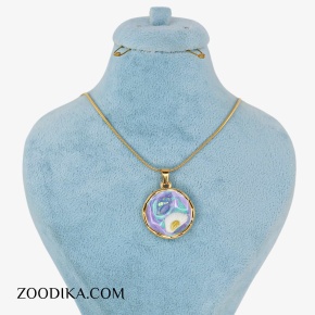 گردنبند جدید دخترانه میناکاری رنگ ثابت