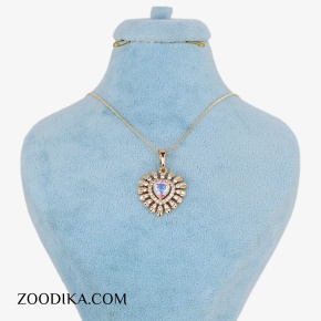 گردنبند ژوپینگ قلبی طلایی شیک کادویی