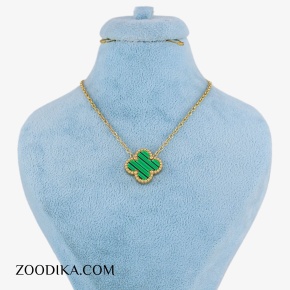 گردنبند استیل مدل چارم ستاره دریایی و مروارید
