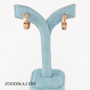 گوشواره حلقه ای ساده بدون نگین قطر 1.5 سانت