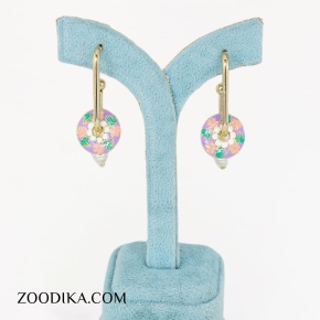 گوشواره بدل میناکاری رنگی شیک