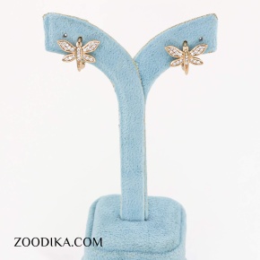 گوشواره حلقه ای ژوپینگ مدل پروانه