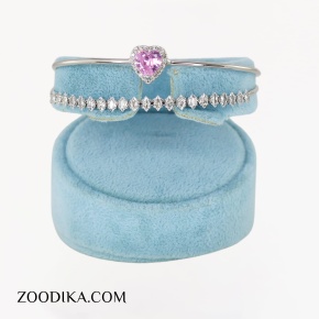 بنگل فشن قلبی دخترانه رنگ ثابت جدید