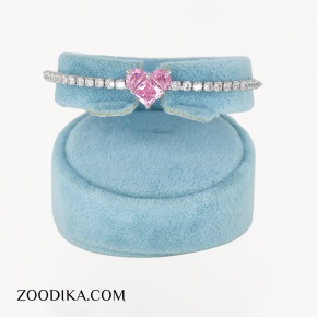 بنگل فشن دخترانه رنگ ثابت جدید قلبی