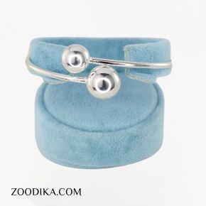 بنگل فشن مدل گوی نقره ای رنگ ثابت فری سایز