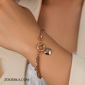 دستبند زنانه ژوپینگ مدل قلب کد AAD-77