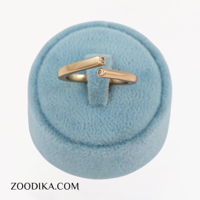 انگشتر ژوپینگ ساده طلایی رنگ ثابت انگشتر ژوپینگ ساده طلایی رنگ ثابت