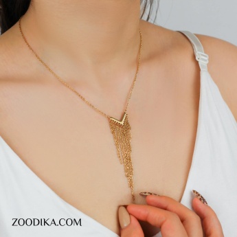 گردنبند زنانه استیل ژوپینگ کد AAB-100