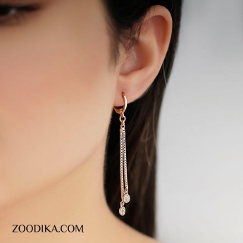 گوشواره آویزی زنانه ژوپینگ کد AAC-494