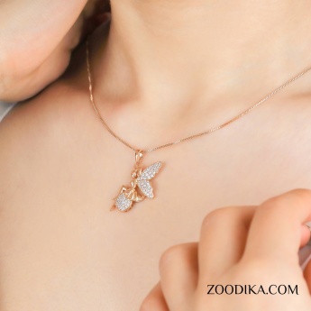 گردنبند زنانه ژوپینگ مدل فرشته کد AAB-75
