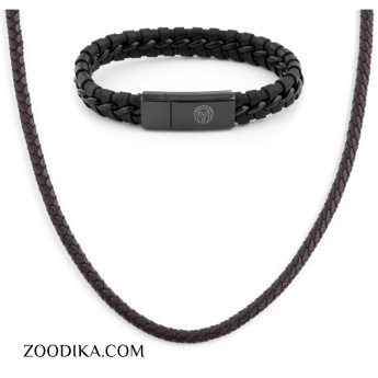 ست گردنبند و دستبند مردانه مدل نیما کد DB6