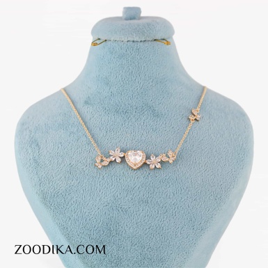 گردنبند قلبی شیک ژوپینگ اصل رنگ ثابت