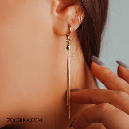 گوشواره آویزی زنانه ژوپینگ مدل آویزی کد S1AAC-17-1