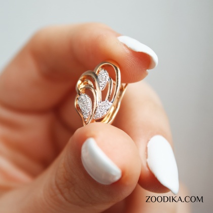 گوشواره زنانه ژوپینگ کد S1AAC-30-1