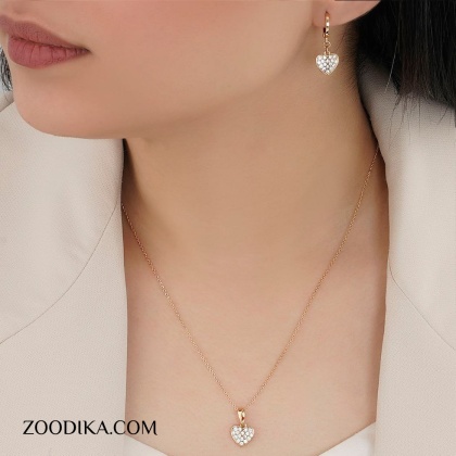 نیم ست زنانه ژوپینگ مدل قلب کد AAA-132