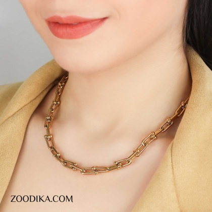 گردنبند زنانه استیل طرح تیفانی کد AAB-209