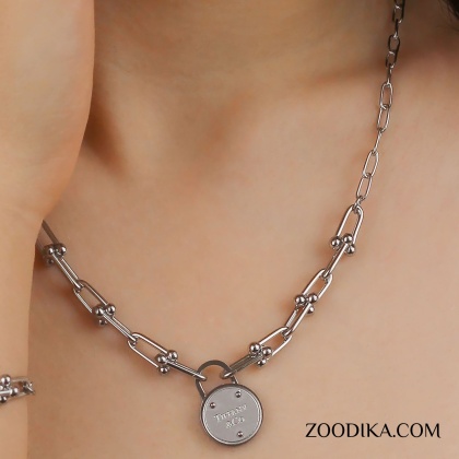 گردنبند زنانه استیل طرح تیفانی کد AAB-232
