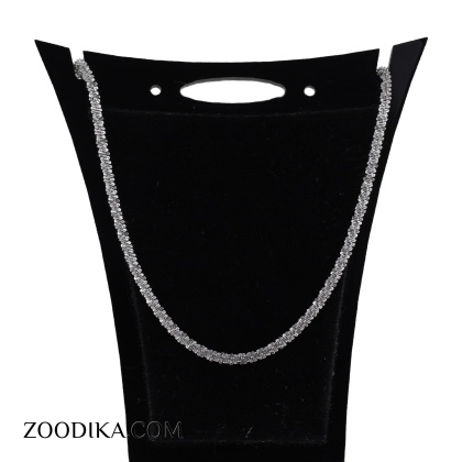 گردنبند زنانه استیل مدل خاویاری کد AAB-341