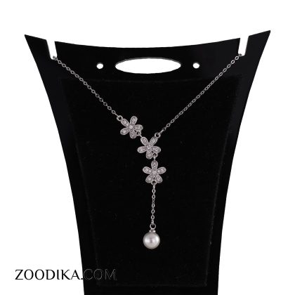 گردنبند زنانه مدل گل کد AAB-408