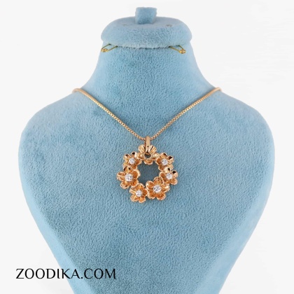 آویز زنانه و زنجیر ژوپینگ مدل گل کد AAB-531