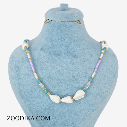 گردنبند جدید ساحلی دخترانه با صدف های خفن