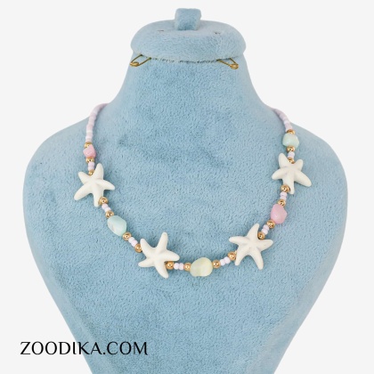 گردنبند دخترانه ساحلی طرح ستاره دریایی خفن
