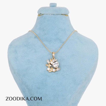 گردنبند دخترانه ظریف ژوپینگ مدل قلبی شیک طلایی