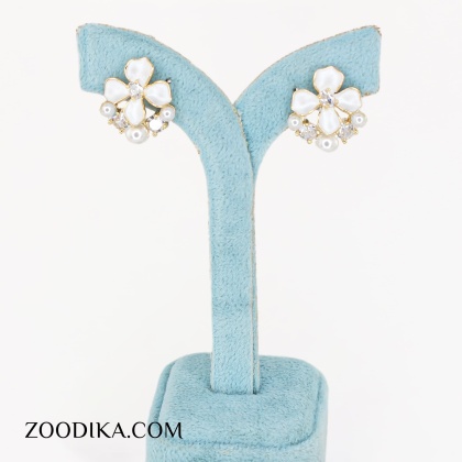 گوشواره مروارید جدید مدل گل خفن