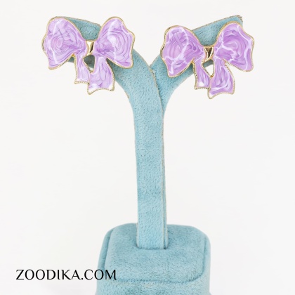 گوشواره بدل پاپیونی میناکاری جدید یاسی