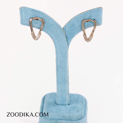 گوشواره حلقه ای  ژوپینگ مدل بیضی
