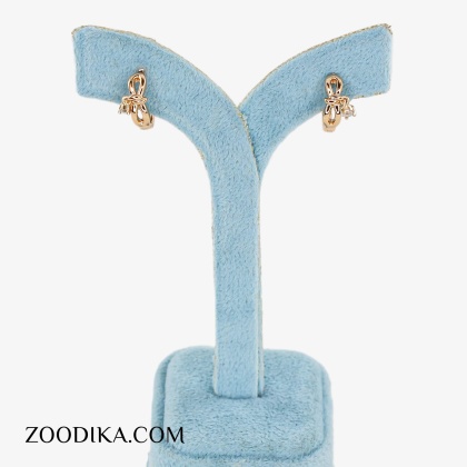گوشواره حلقه ای زنانه مدل تی