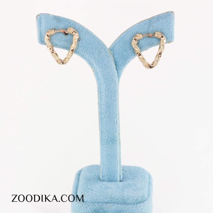 گوشواره حلقه ای زنانه استیل طرح دار