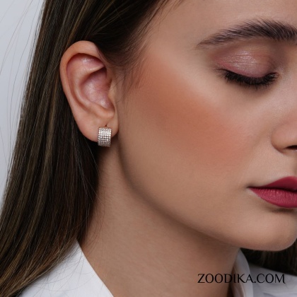 گوشواره حلقه ای زنانه ژوپینگ کد AAC-444