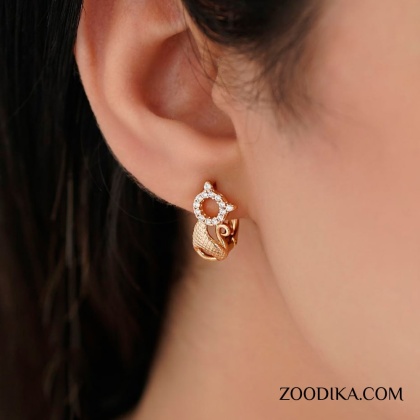 گوشواره زنانه ژوپینگ مدل گربه کد AAC-563