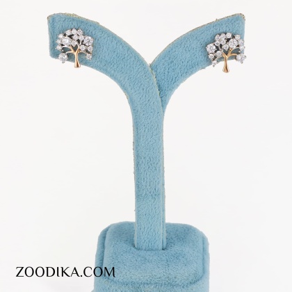 گوشواره میخی زنانه ژوپینگ مدل درخت زندگی کد AAC-780