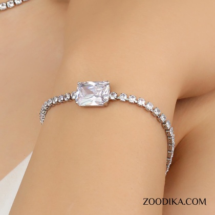 دستبند زنانه جواهری استیل کد AAD-230