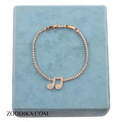 دستبند نگین دار طرح موزیک ژوپینگ زنانه AAD-362