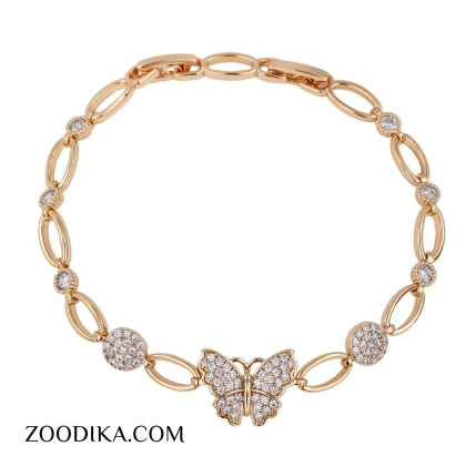دستبند زنانه ژوپینگ مدل پروانه کد AAD-431