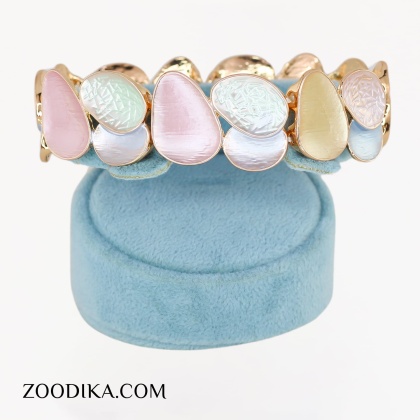 دستبند کشی میناکاری رنگی فانتزی فری سایز