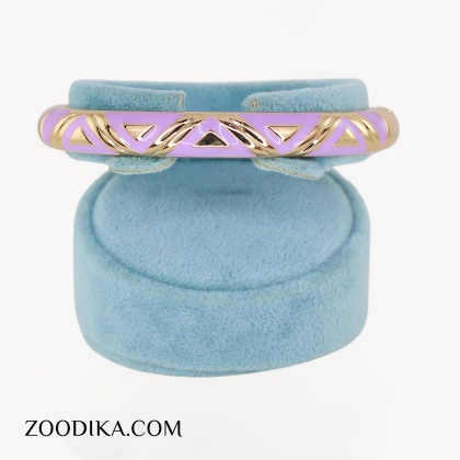دستبند النگویی میناکاری دخترانه فانتزی رزگلد
