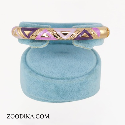 بنگل میناکاری چندرنگ دخترانه ساده مثلثی