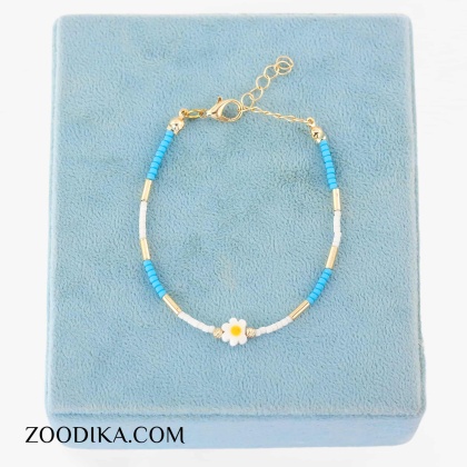 دستبند منجوقی دخترانه خفن مدل گل