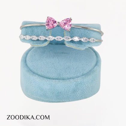 بنگل پاپیونی فشن دخترانه رنگ ثابت فری سایز