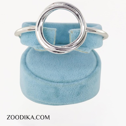 بنگل دخترانه رنگ ثابت فری سایز دایره ای